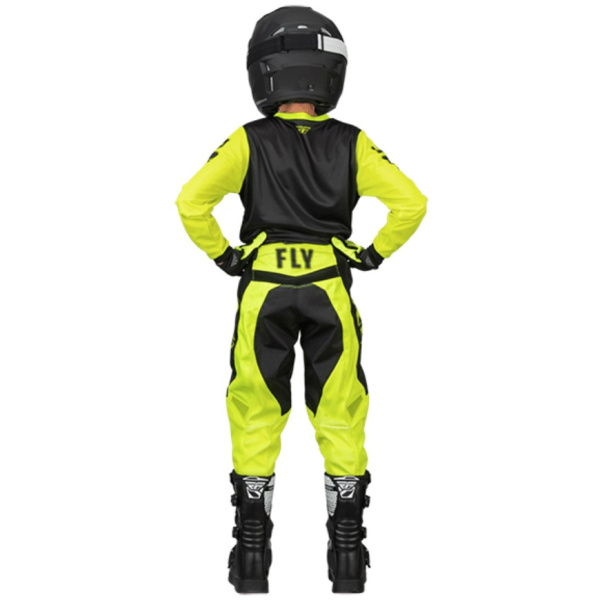 Fly Racing F-16 2023 Black/Hi-Vis комплект подростковый Fly Racing F-16 2023 Black/Hi-Vis комплект подростковый