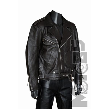 First M750BRN/CC Куртка косуха мужская кожаная с плетением, коричневая First M750BRN/CC Куртка косуха мужская кожаная с плетением, коричневая