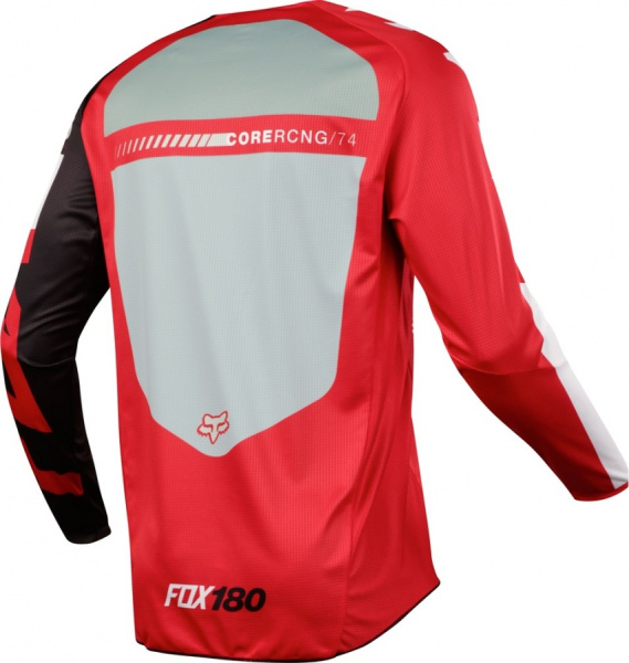 Fox Racing 180 Sayak 2018 джерси, красно-бело-черный