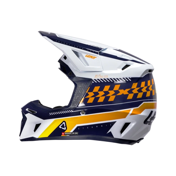 Leatt Kit Moto 8.5 V26 Orange шлем кроссовый + Velocity 5.5 мотоочки