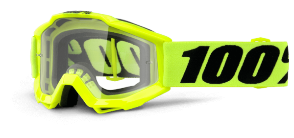 100% Accuri JR Fluo Yellow Clear Lens мотоочки детские