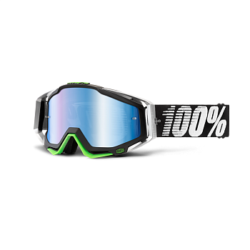 100% Racecraft Metal мотоочки, черно-белые