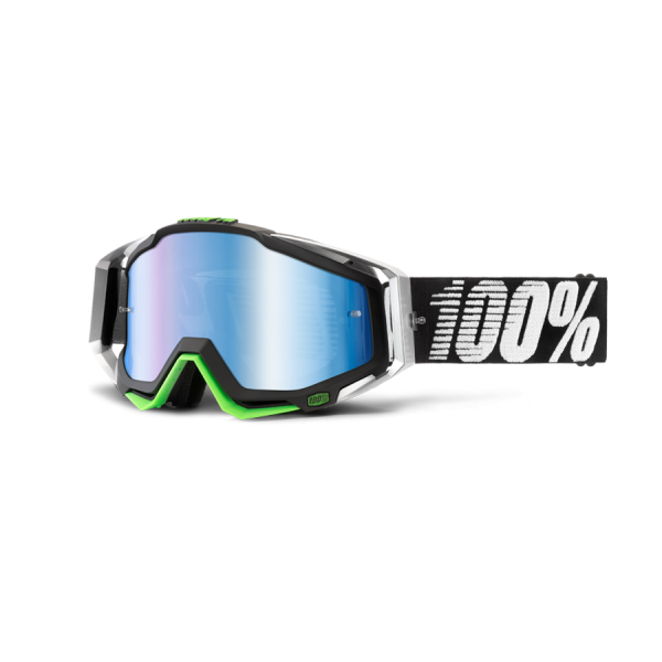 100% Racecraft Metal мотоочки, черно-белые