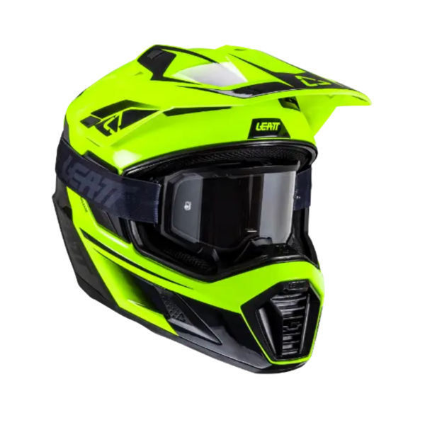 Leatt Kit ADV 8.5 Hi-Viz V25 шлем + Velocity 4.5 мотоочки