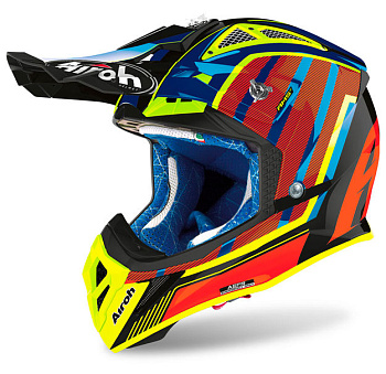 Airoh Aviator 2.3 Glow Chrome Orange шлем внедорожный