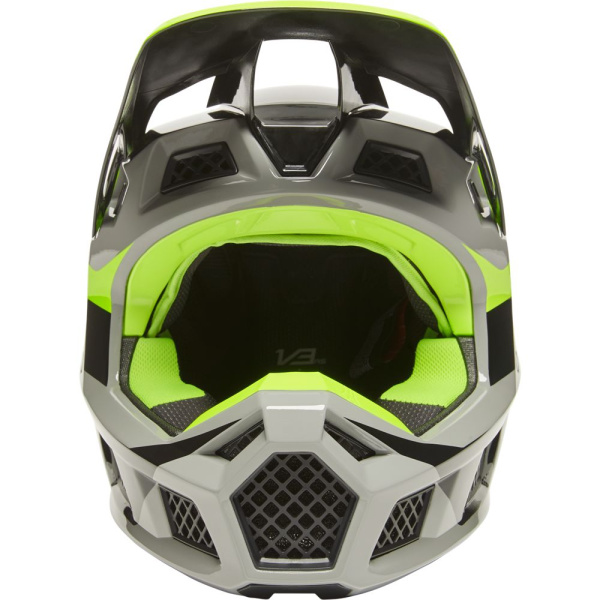 Fox Racing V3 RS 2022 Riet Flow Yellow шлем кроссовый Fox Racing V3 RS 2022 Riet Flow Yellow шлем кроссовый