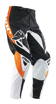 Thor Phase Streak мотоштаны, черно-бело-оранжевый