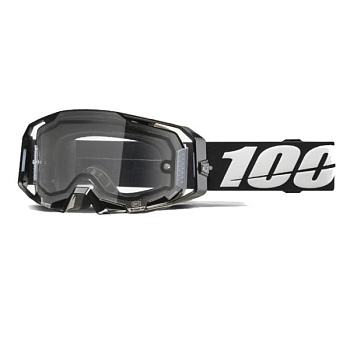 100% Armatic Enduro Moto Black / Clear Lens мотоочки, двойная линза, черный