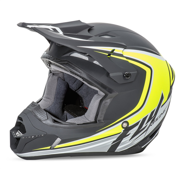 Fly Racing Kinetic Fullspeed 2017 шлем кроссовый, черно-желтый Fly Racing Kinetic Fullspeed 2017 шлем кроссовый, черно-желтый