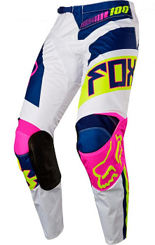 Fox Racing 180 Falcon 2017 мотоштаны, сине-желто-белый Fox Racing 180 Falcon 2017 мотоштаны, сине-желто-белый