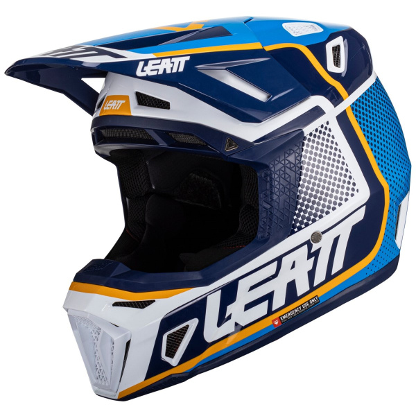Leatt Kit Moto 8.5 V24 Ink шлем кроссовый + Velocity 5.5 мотоочки
