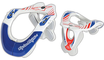 Alpinestars Troy Lee Designs Pro Bionic защита шеи, бело-синий
