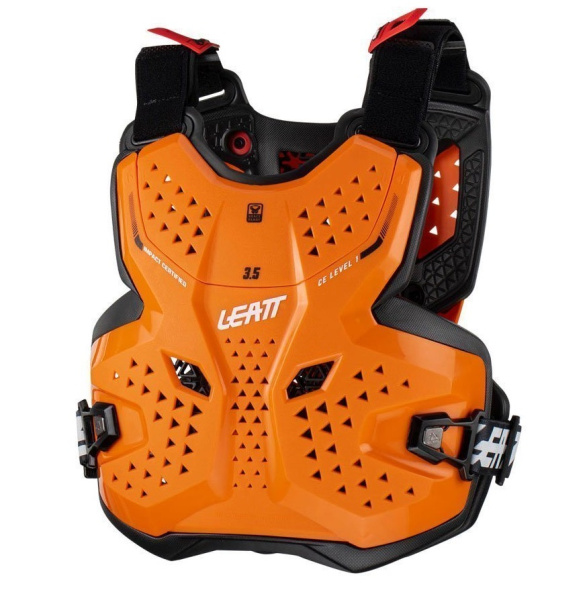 Leatt Chest Protector 3.5 Junior Orange/Black панцирь без плеч подростковый Leatt Chest Protector 3.5 Junior Orange/Black панцирь без плеч подростковый