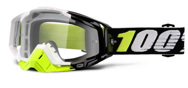 100% Racecraft Emara Clear Lens мотоочки, черно-желтый