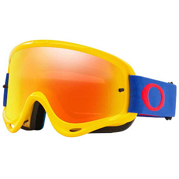 Oakley O-Frame Solid мотоочки, желто-синий, оранжевая линза (OO7029-46)