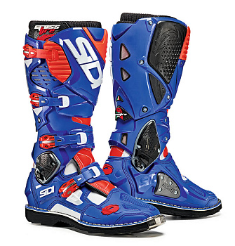 Sidi Crossfire 3 мотоботы, бело-сине-красный