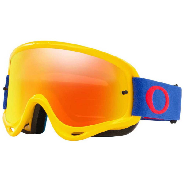Oakley O-Frame Solid мотоочки, желто-синий, оранжевая линза (OO7029-46)