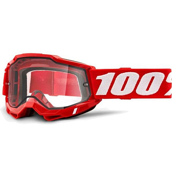 100% Accuri 2 Enduro Red / Clear Dual Lens мотоочки