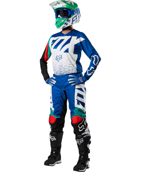 Fox Racing 180 Womens 2018 комплект женский, сине-белый
