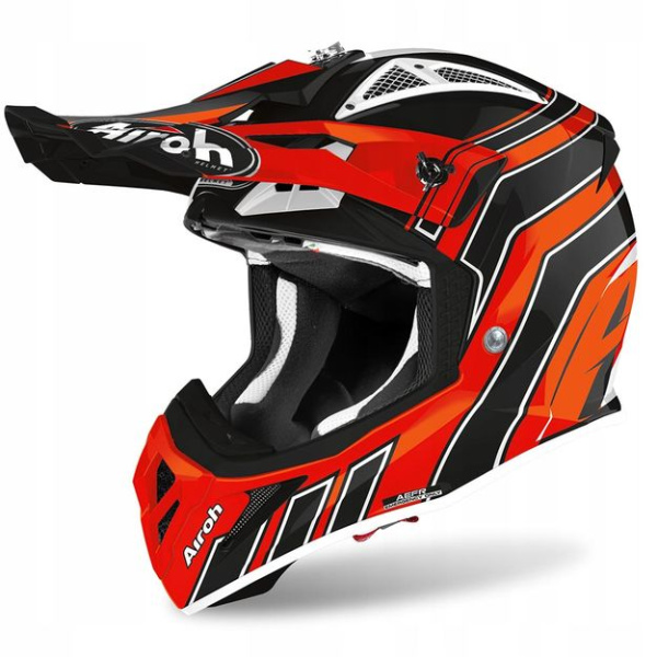 Airoh Aviator Ace Art шлем внедорожный, черно-оранжевый