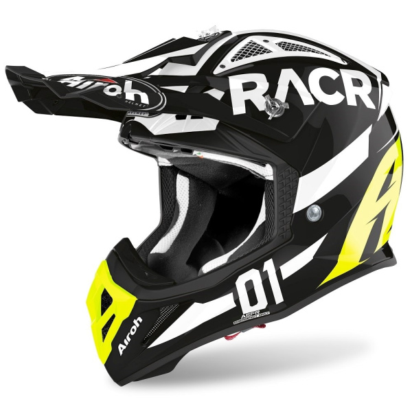 Airoh Aviator Ace Racr Gloss шлем внедорожный Airoh Aviator Ace Racr Gloss шлем внедорожный