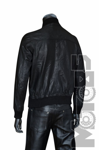 First M744 Куртка кожаная мужская, черный