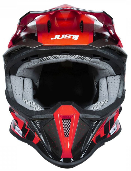 Just1 J18 Hexa White Fluo Red Black шлем кроссовый Just1 J18 Hexa White Fluo Red Black шлем кроссовый