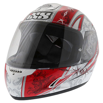 IXS HX 128 шлем интеграл подростковый, красно-белый (б/у) IXS HX 128 шлем интеграл подростковый, красно-белый (б/у)