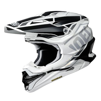 Shoei VFX-WR Allegiant TC-6 шлем кроссовый, бело-черный