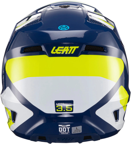 Leatt Kit Moto 3.5 V24 Blue шлем кроссовый + Velocity 4.5 мотоочки