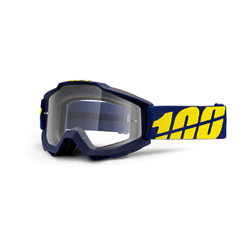 100% Accuri Charger Clear Lens мотоочки, сине-желтый