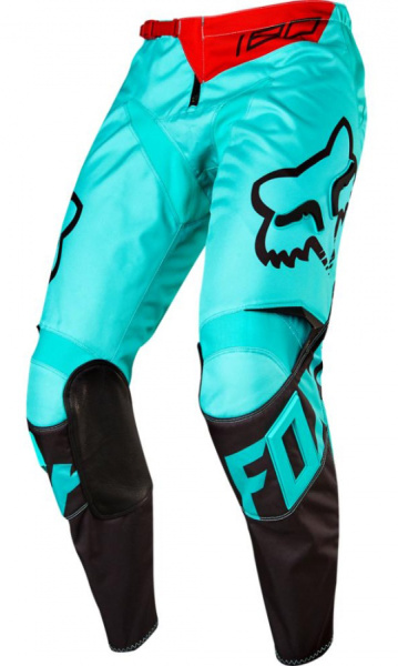 Fox Racing 180 Race 2017 мотоштаны, зелено-черный