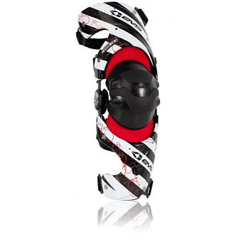 EVS Web Hazard наколенник правый, черно-бело-красный