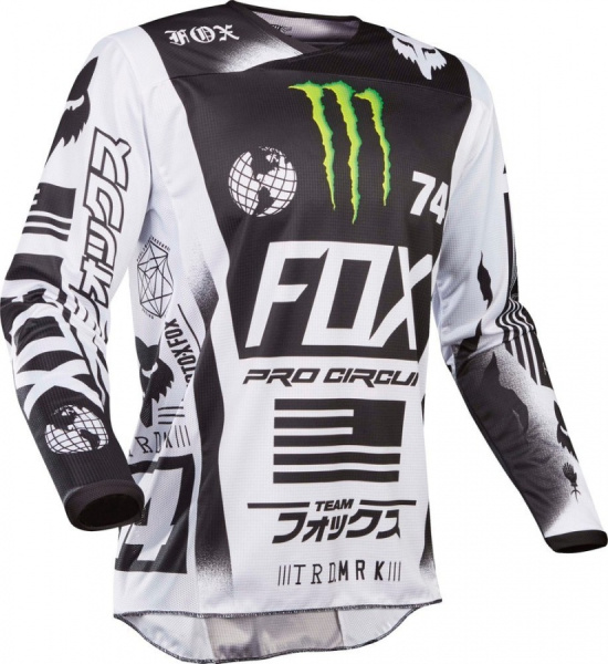 Fox Racing 180 Monster/PC SE 2017 джерси, бело-черно-зеленый Fox Racing 180 Monster/PC SE 2017 джерси, бело-черно-зеленый