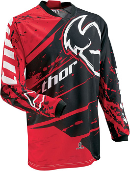 Thor Phase Splatter джерси, черно-красный