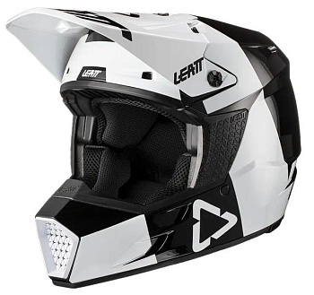Leatt 3.5 Jr V21 Black/White шлем подростковый