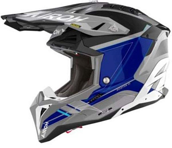 Airoh Aviator 3 Saber Blue шлем внедорожный, синий