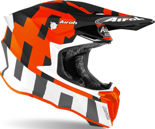 Airoh Twist 2.0 Frame Orange Matt шлем внедорожный, оранжево-черно-белый Airoh Twist 2.0 Frame Orange Matt шлем внедорожный, оранжево-черно-белый