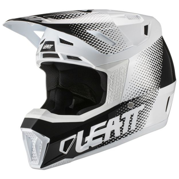 Leatt Kit Moto 7.5 V21 White шлем кроссовый + Velocity 4.5 мотоочки