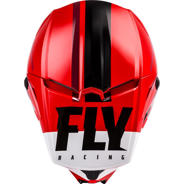 Fly Racing Kinetic Thrive шлем кроссовый, красно-бело-черный
