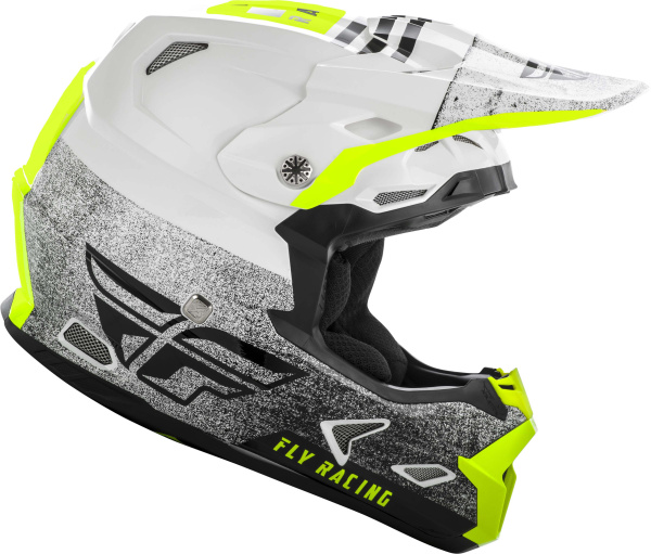 Fly Racing Toxin MIPS Embargo шлем кроссовый, бело-черно-салатовый Fly Racing Toxin MIPS Embargo шлем кроссовый, бело-черно-салатовый