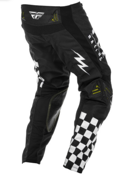 Fly Racing Kinetic Rockstar 2020 мотоштаны, черно-белый Fly Racing Kinetic Rockstar 2020 мотоштаны, черно-белый