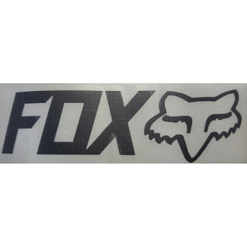 Fox наклейка плоттерная (10x3 см), черный