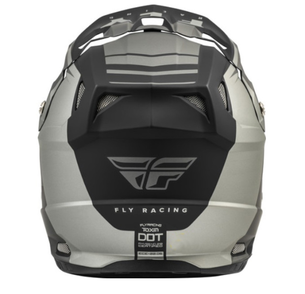 Fly Racing Toxin Transfer 2021 шлем кроссовый, серо-черный матовый Fly Racing Toxin Transfer 2021 шлем кроссовый, серо-черный матовый