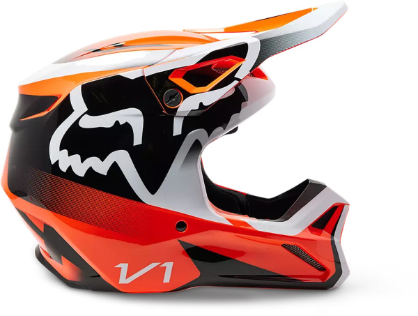 Fox Racing V1 Leed Flow Orange шлем кроссовый