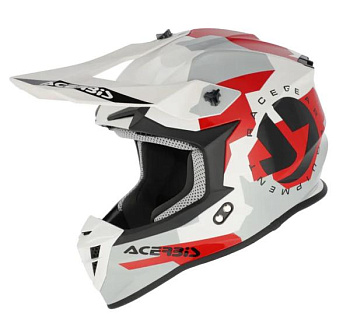Acerbis Linear 22-06 White/Grey шлем внедорожный, бело-серый