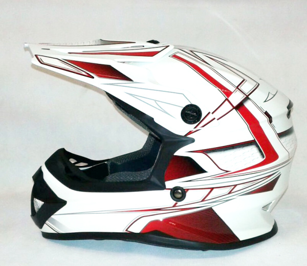 Ataki SC-15 Rift шлем кроссовый детский, бело-красный Ataki SC-15 Rift шлем кроссовый детский, бело-красный