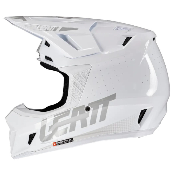 Leatt Kit Moto 7.5 V25 White шлем кроссовый + Velocity 4.5 мотоочки