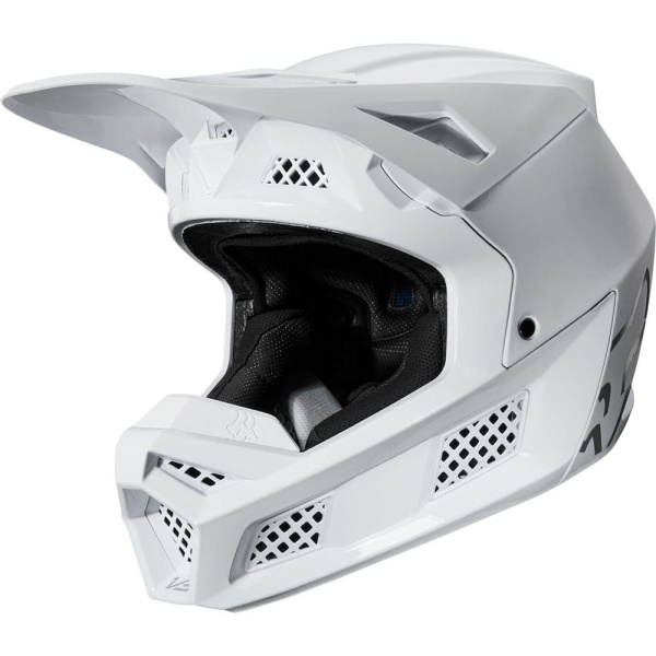 Fox Racing V3 Solids White/Silver шлем кроссовый Fox Racing V3 Solids White/Silver шлем кроссовый