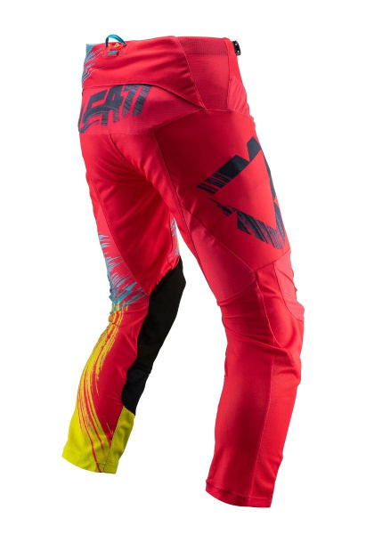 Leatt GPX 4.5 2019 мотоштаны, красно-желтый